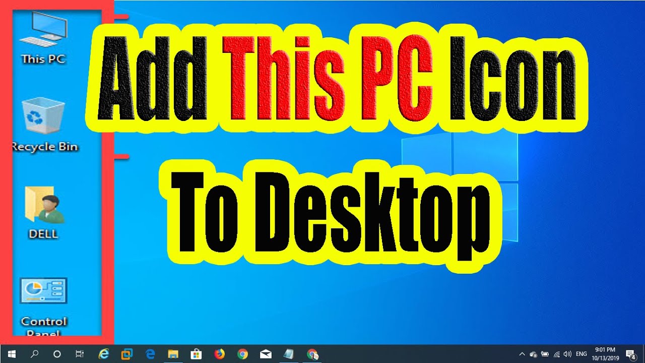 how to put something on desktop